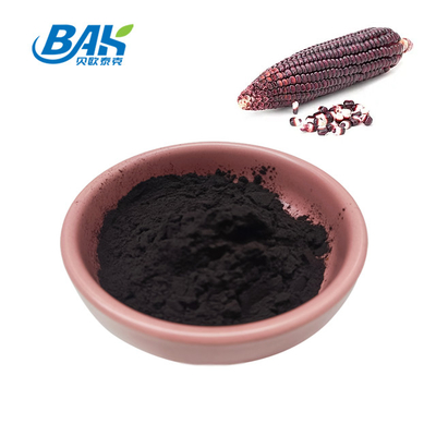 BAK 공장 도매 안토시아닌 35% Zea Mays 보라색 옥수수 추출물 어두운 보라색 분말